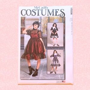 NEW McCalls M8336 Wednesday Lolita Fashion Dress Costume Sewing Pattern UNOPENED